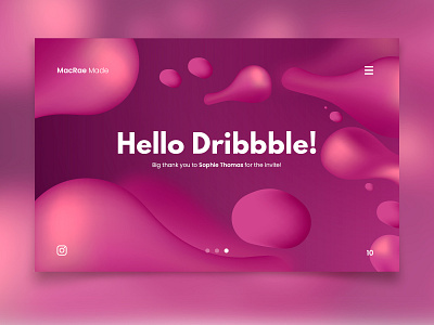 Hello Dribbble! debut design hellodribbble illustration player ui vector web web design webdesign