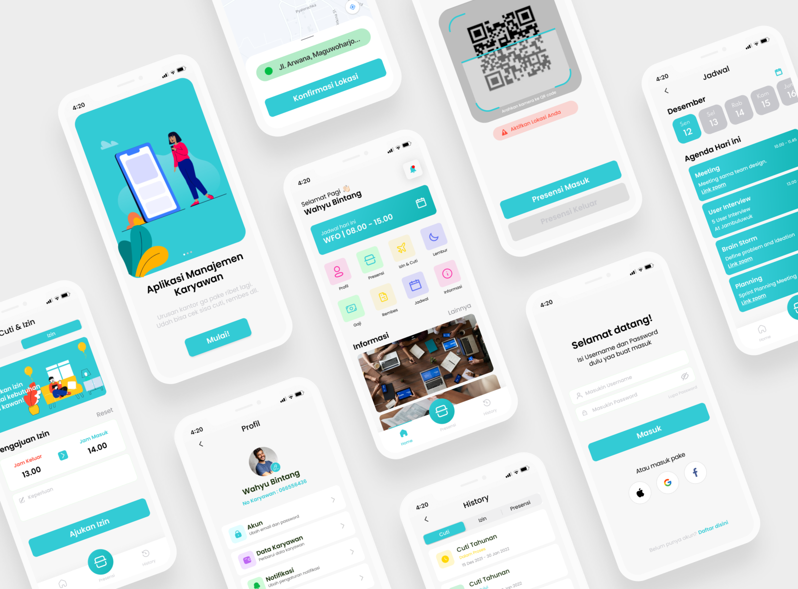 Presence App by Wahyu Bintang on Dribbble