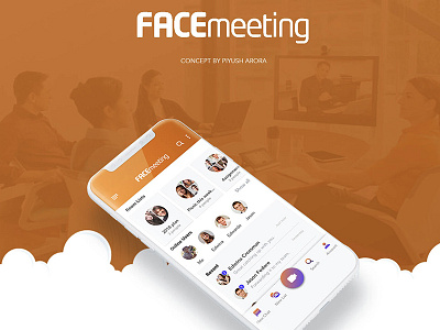 Facemeeting App Concept facemeeting product design ui ux