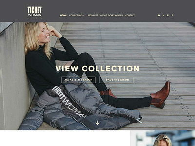 Website for Clothes company design ui ux webdesign website