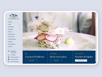Hotel Frontpage hotel landingpage sidebar menu ui webdesign website
