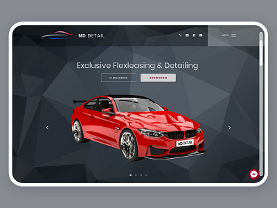 Web design for car leasing burger menu design ui webdesign website