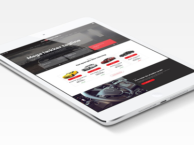 Car leasing website black design ui webdesign website white