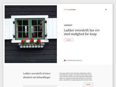 Psychologist Landingpage landing page design ui ux webdesign website