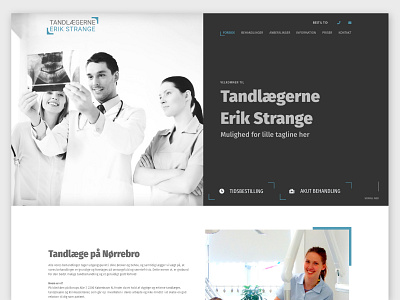 Dentist Landing page design landing page design logo ui ux webdesign website white