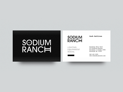 The Sodium Ranch branding card graphic design ui ux