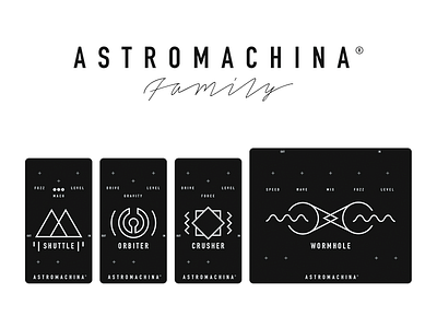 Astromachina astromachina branding guitar effects pedals product
