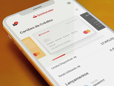 Santander App Concept art direction banking app cinema 4d concept design financial interaction motion graphics santander ui