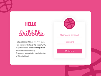 Hello dribbble!