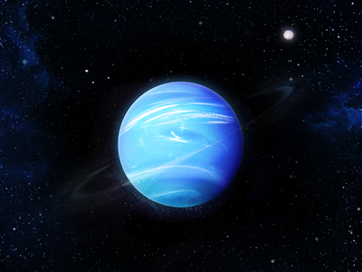 Neptune galaxy moon neptune planet rings space stars universe