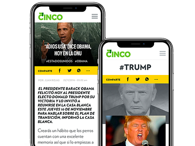 El Cinco — News cinco el cinco mexico news newspapper noticias obama perodico el cinco trump