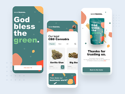 God bless the green 🌱 app buy green iphone marihuana marijuana product sell shop ui weed white