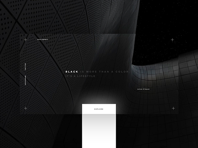 Design for a creative agency wearing Blaaaack black creative agency user experience user interface web white