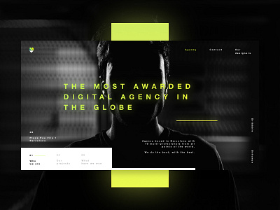 Mobaio agency black creative desktop green man mobaio neon user experience user interface web