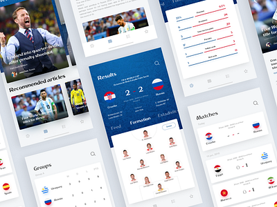 Fifa World Cup App app blue fifa football futbol kit mundial player sport ui user experience user interface