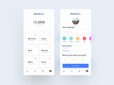 Smartbank app bank kit ui user experience ux walled