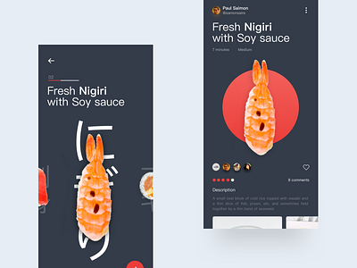 Japanese cuisine App eat food food app hiwow ios iphone japanese japanese food ui ui ux