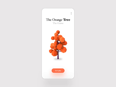 The Orange Tree 3d app gif iphone motion photography tree ui ui design user interface video