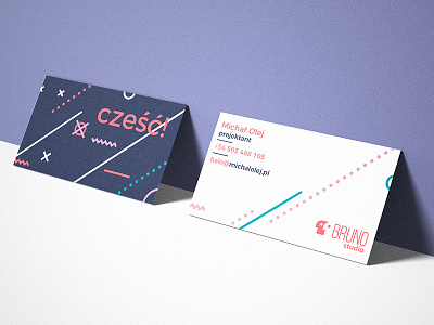 Bruno Studio - Business Cards branding business card design logo simply typography