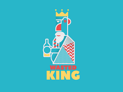 30 days 30 logos / #20 branding card design flat icon king logo logotype simple typography