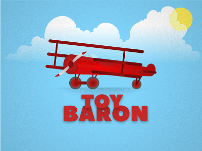 30 days 30 logos / #21 baron branding design flat icon illustration logo logotype plane red simple typography