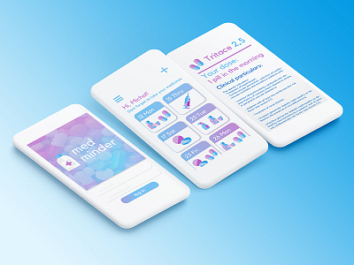 Medicaments Alert App / 30 Days 30 UI Designs #4