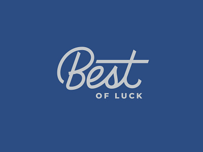 Best of Luck hand lettering lettering type