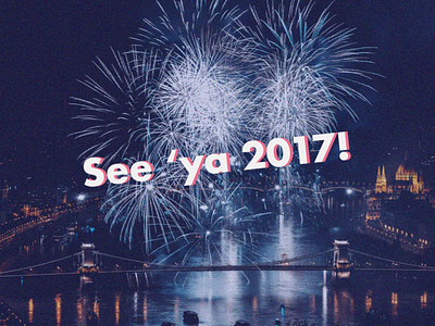 See 'ya 2017! 2017 see ya