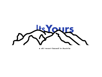 ItsYours - Ski resort based in Austria branding dailylogochallenge day 8 design graphic design ski resort