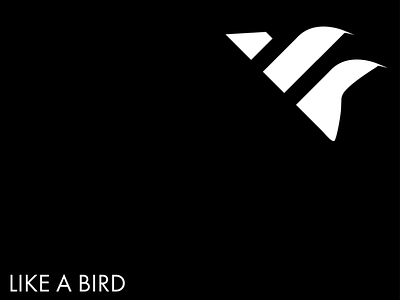 like a bird - Airline airline logo bird illustration branding dailylogochallenge day 12 graphic design like a bird