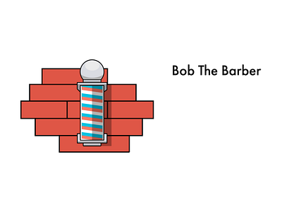 Bob the Barber - a barber shop barber logo branding dailylogochallenge day 13 graphic design illustration