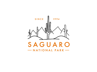 National park logo - Saguaro National Park branding dailylogochallenge day 19 graphic design illustration logo national park saguaro national park