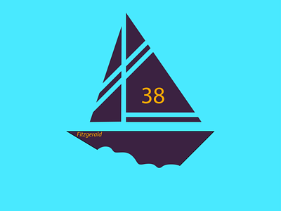 Boat Logo - Fitzgerald boat logo branding dailylogochallenge day 23 fitzgerald graphic design illustration logo