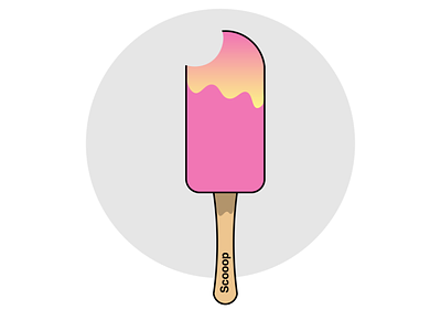 Scooop - Ice cream Company branding dailylogochallenge day 27 graphic design ice cream company logo illustration
