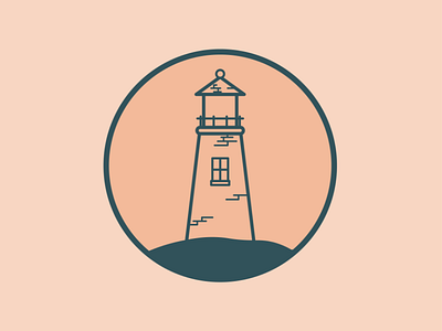 Lighthouse logo branding dailylogochallenge day 31 graphic design illustration lighthouse logo