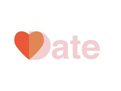 Date - Dating App Logo branding dailylogochallenge day 41 dating app logo graphic design illustration logo