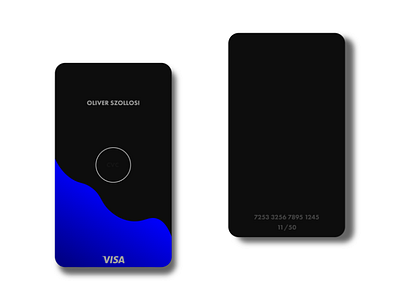 Credit card design credit card design gradient minimal vertical