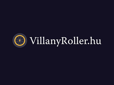 Villanyroller.hu - logo branding electric logo scooter