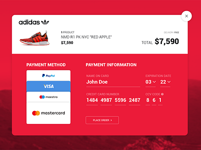 Daily UI Challenge 002 002 2 card checkout checkout form credit card daily daily challenge daily ui challenge form page ui