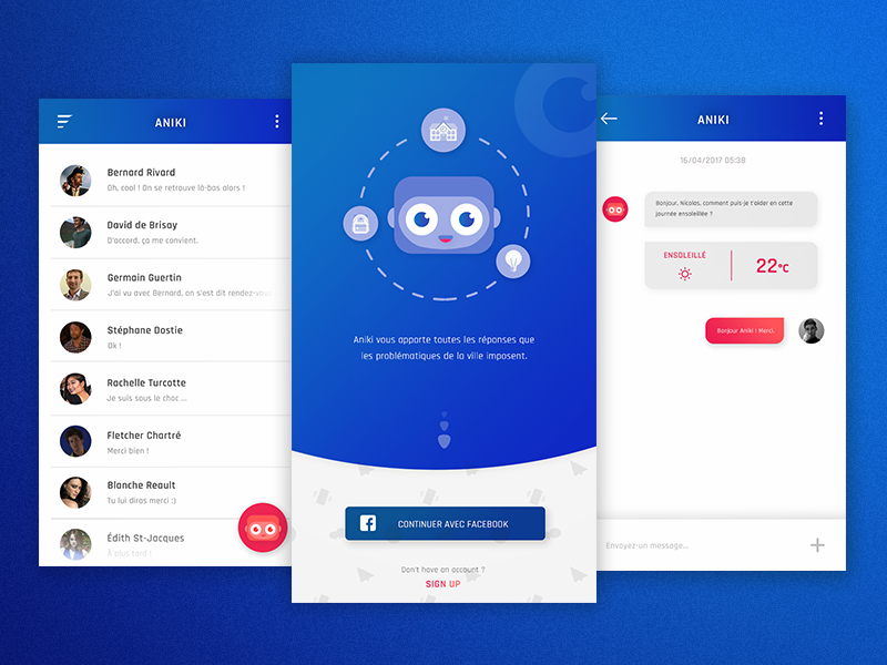 Chatbot - App by Adrien Laurent on Dribbble