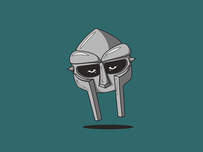 MF Doom illustraion mask mfdoom rapper rip supervillain