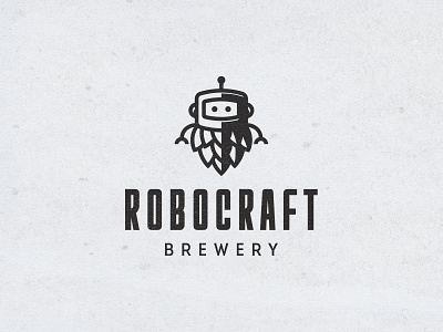 Robocraft Brewery - Logo beer brewery craft beer logo logo design robot