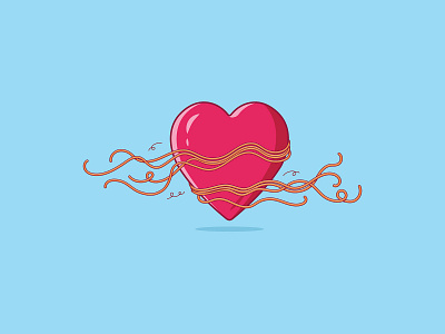 Pasta Love adobeillustrator food illustration love pasta pasta lover