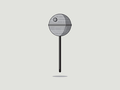 Death Star Lollipop adobe illustrator fanart graphic desgin star wars vector artwork vector illustration