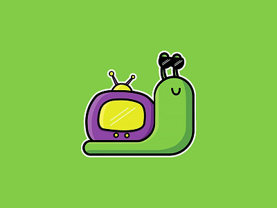 TV Snail. logo logo a day logo design logo maker logo mark snail television vector vector illustration