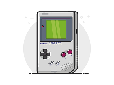 GAMEBOY adobe illustrator digital drawing flat design gameboy graphic desgin vector illustration