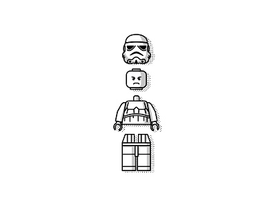 Lego Stormtrooper adobe illustrator design illustration lego star wars stormtrooper vector artwork