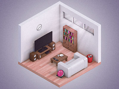 Hey Dribbble 3d low modelling poly