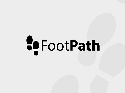 'FootPath' Logo branding foot footpath golden grid logo mark print ratio step