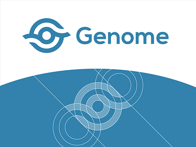 Genome Logo breakdown circle genome geometric geometry grid logo mark showcase